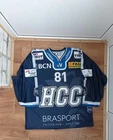 #81 Bonnet HC La Chaux-de-Fonds Autographs Swiss League Jersey Hockey Shirt XL