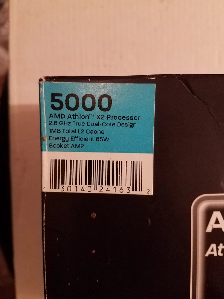 AMD Athlon 64 X2 5000 2 Core 1M L2 Cache 2.6 GHz Socket AM2 CPU ADO5000IAA5DOBOX - Image 2 of 3