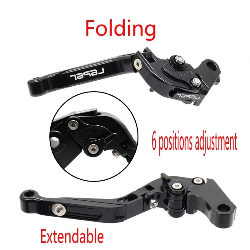 Palancas de embrague de freno extensibles plegables para HONDA REBEL 300 REBEL500 CMX300/500 Foto 2 de 4