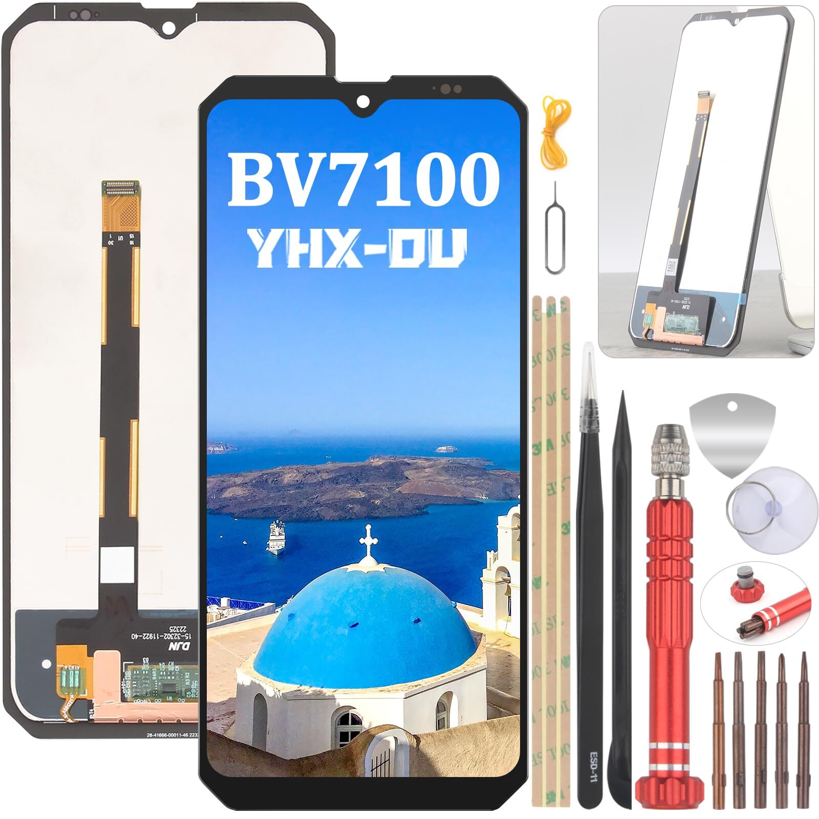 ЖК-дисплей YHX-OU 6.58 Schwarz для сенсорного ЖК-дисплея Blackview BV7100...