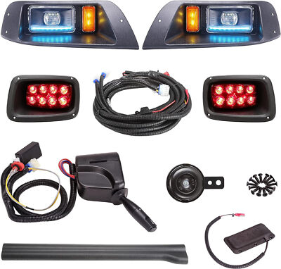 Golf Cart Deluxe Light Kits For E-Z-GO TXT LED Light Bar Kit (Years 1996-2013)