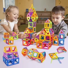Magnetic Blocks Building Blocks Educational Toys Construction Stacking AMOSTING 