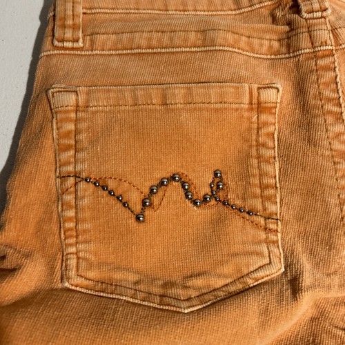 Vintage LEI life energy intelligence orange Boot Cut Low Rise corduroys Y2K - Picture 11 of 20