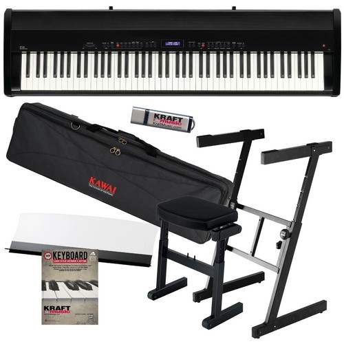 Buy Kawai ES8 Digital Piano Black STAGE ESSENTIALS BUNDLE Online at