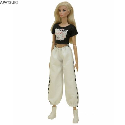 T-Shirt Kleid Mode Kleidung Set Für 11,5" Puppe Outfit 1:6