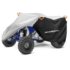 Quad Bike ATV Cover Waterproof Dust Protector Black+Silver For Yamaha YFZ 450 R