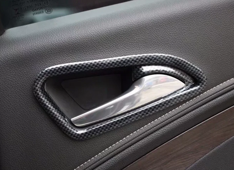 Kit de cubierta interior de fibra de carbono negro de 13 piezas para Buick Envision 2014-2018 Foto 4 de 4