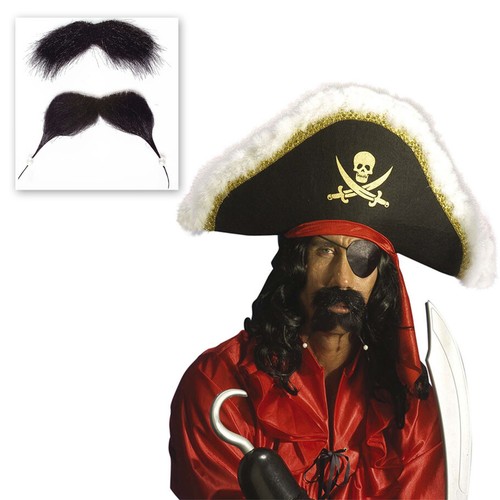 Jack Sparrow Piratenbart Seeräuber Bart Piraten Kunstbart Pirat Kostüm Zubehör