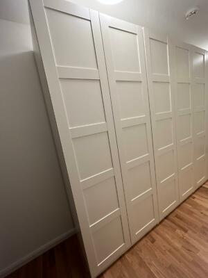 ikea pax kleiderschrank weiss 2-teilig in den Maßen: Höhe 2,37m Tiefe 58cm