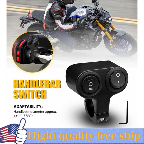 Motorcycle On Off Switch Dual Button ATV Handlebar 7/8