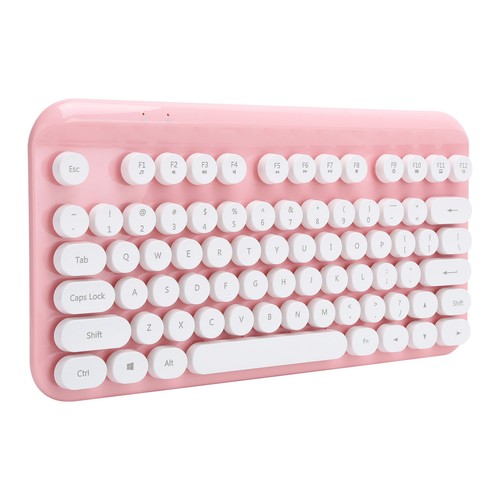 2.4G Mini Wireless Keyboard 75 Keys Round Keycap For Computer Desktop PC Laptop - Photo 8/12