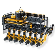 Power Tool Organizer Wall Mount,Extended Large Heavy Duty 7 Drill Holder,3 Layer