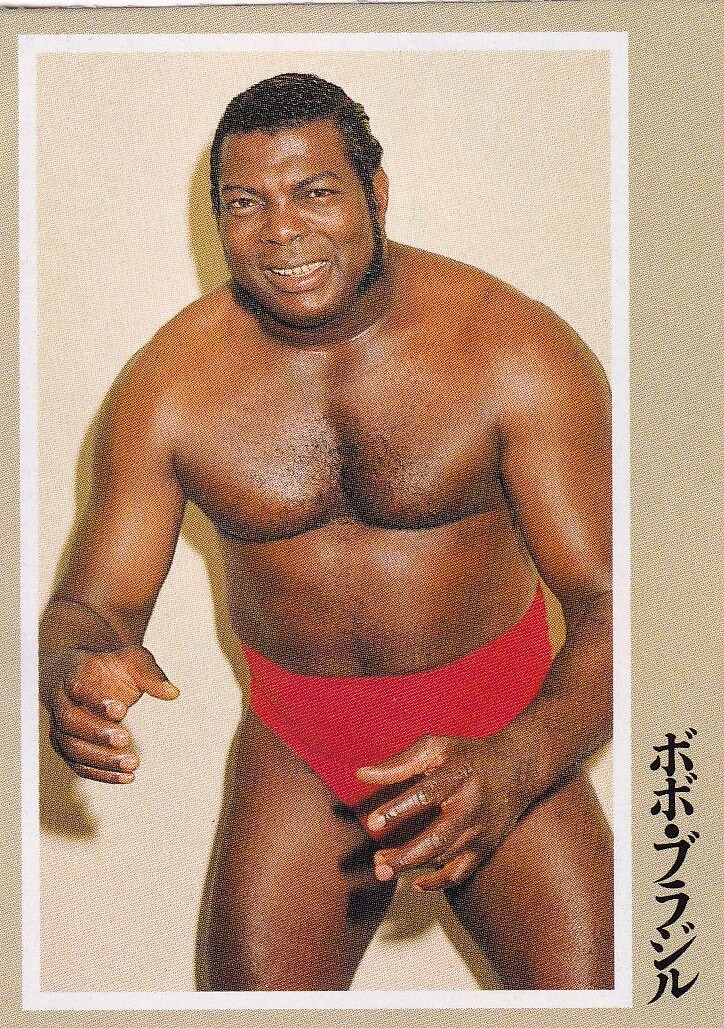 Bobo Brazil 1989 BBM Japan Pro Wrestling Trading Card WWE Wrestler