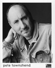 PETE TOWNSEND B&W 8X10 Promo Photo Atlantic Records PC 331