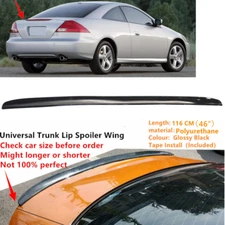 46'' Fit For 2006 2007 Honda Accord Coupe Gloss BLK Trunk Spoiler Wing Universal