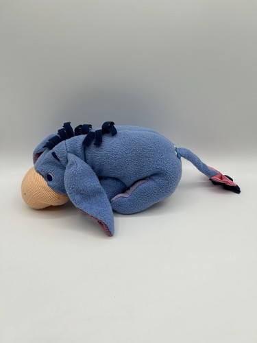 Fisher Price Baby Eeyore Rattle Plush purple Stuffed Animal Toy 12" Vintage 2001 - Picture 12 of 13