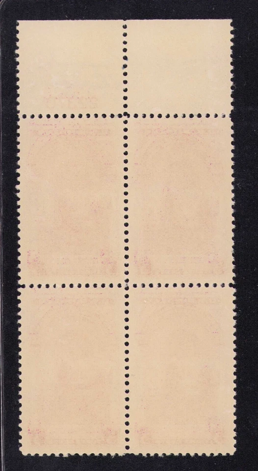 1939 US SC 854 Washington Inauguration Plate Block of 4 Signed by Alvin Meissner - Image 2 of 3