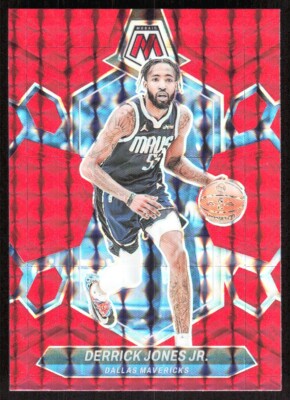2023-24 5869E Panini Mosaic Red PRIZM Derrick Jones Jr. Dallas Mavericks #4