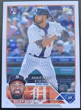 2023 TOPPS UPDATE SERIES RILEY GREENE ROOKIE DEBUT DETROIT TIGERS RC #US298