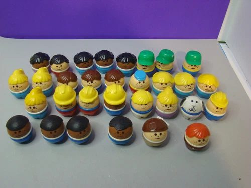 Fisher Price Little Tikes Tottle Toddle Tots Chunky People Figure Lot of 31 Vtg