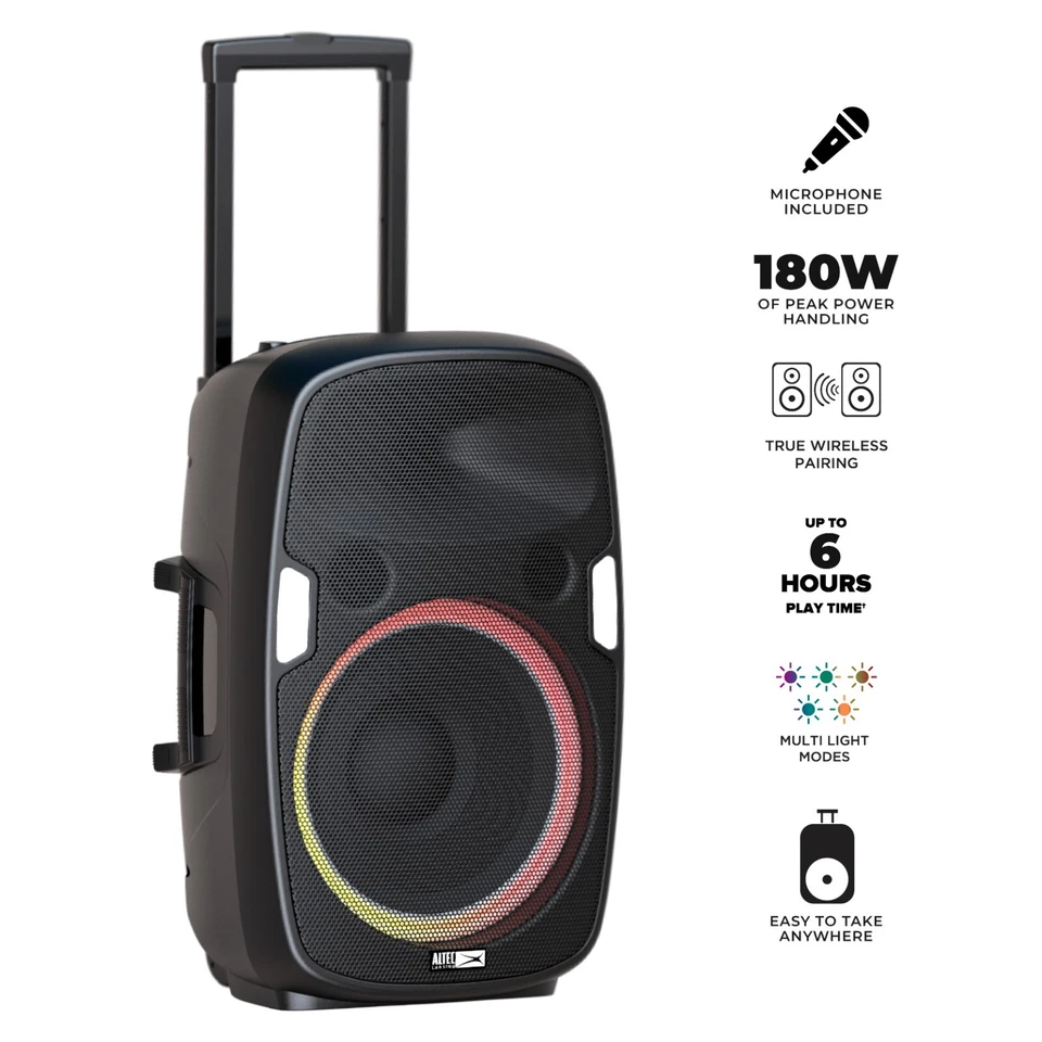 Potente altavoz inalámbrico SoundRover para fiesta Foto 2 de 4