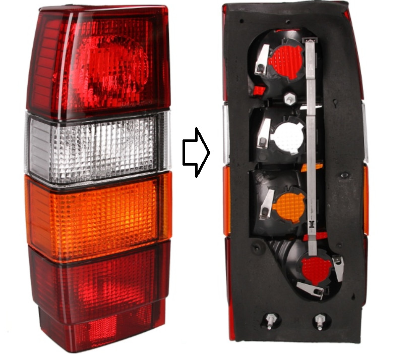 Feu arrière droit cassé Volvo 740 pièce de réparation carrosserie pour contrôle technique