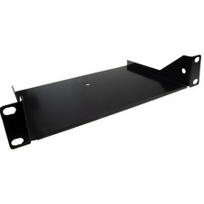 Mini Fixed Cantilever Shelf 1U 150mm Deep Black for 10 inch Data Cabinet Rack