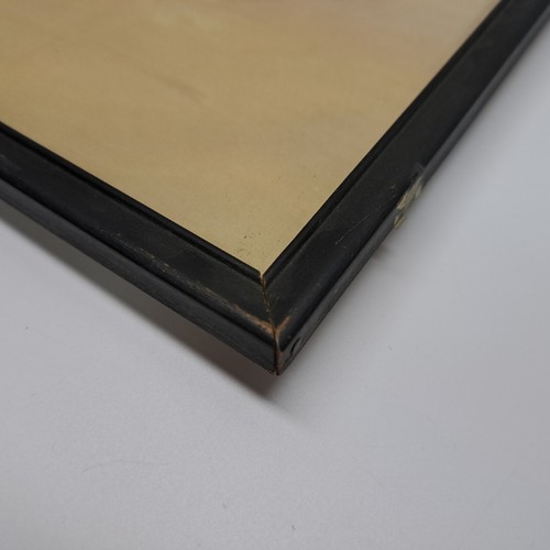 Vintage Art Print BIG EYES by EVE Framed Under Glass 15" x 12" 1960s - Foto 11 di 21