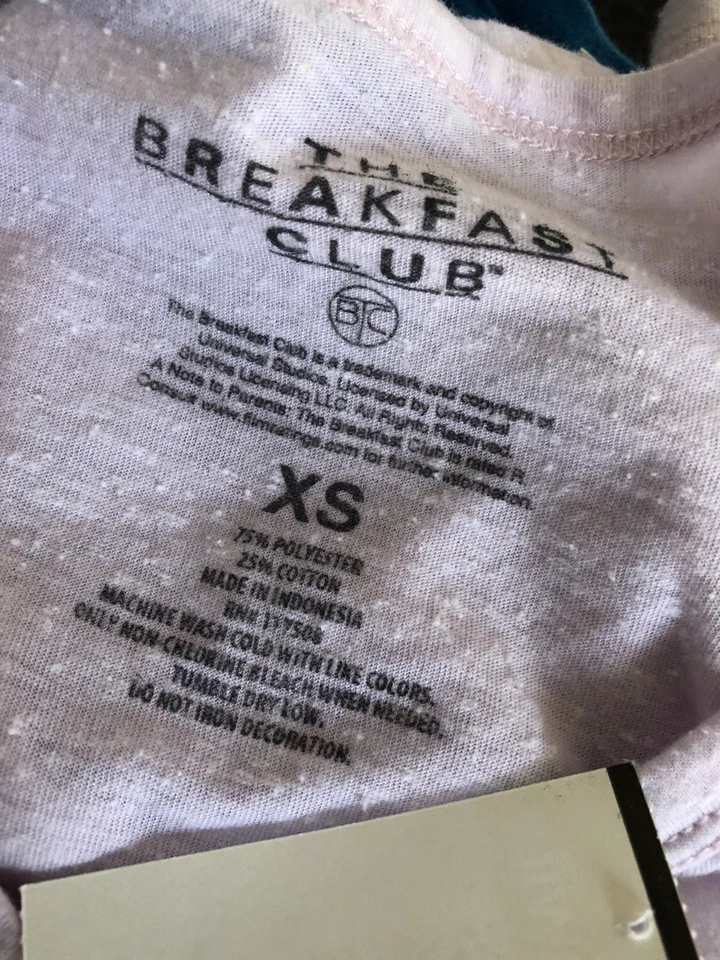 Camiseta Oficial Mujer THE BREAKFAST CLUB Retro Años 80 Película Burn Out Talla XS Foto 4 de 4