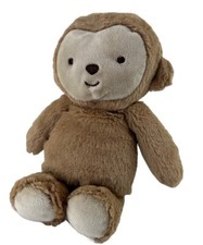 Carters Child of Mine Monkey Plush Baby Rattle Crinkle Ears 9" Stuffed Animal