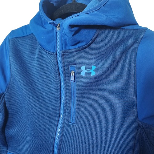 Under Armour Boys Youth Medium UA ColdGear Jacket UJFDM14F Blue - Picture 3 of 5