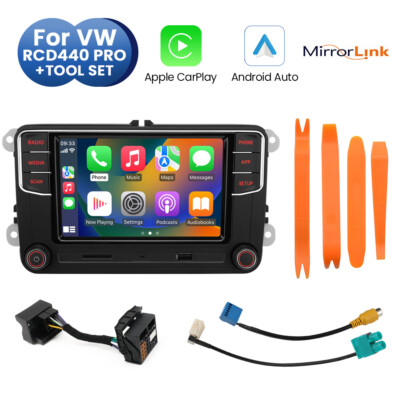 RCD440 Pro Android Auto CarPlay MirrorLink Car Radio Headunit Tool For VW Tiguan