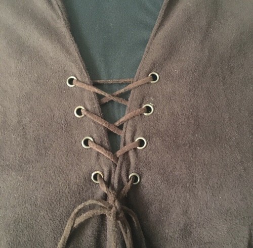 Bisou Jeans Faux Suede Fringe Poncho - Picture 8 of 10