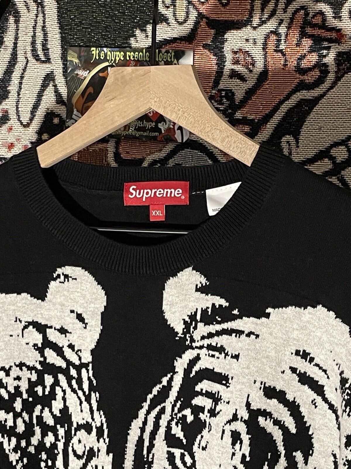 Supreme Big Cats Jacquard L/S Top