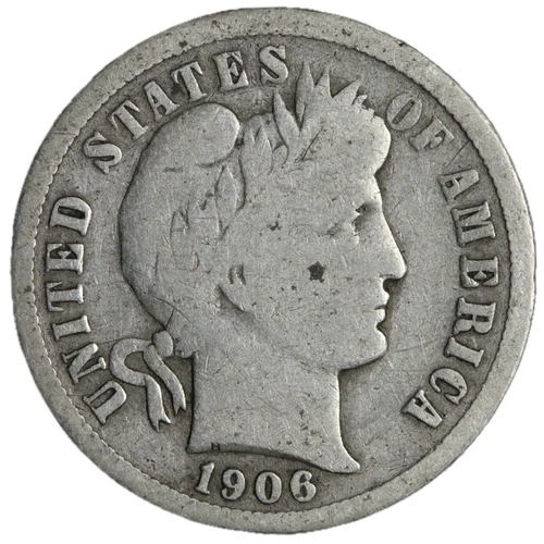 1906-S Barber Dime Nice Circulated VG/FINE! Complete Your Album!