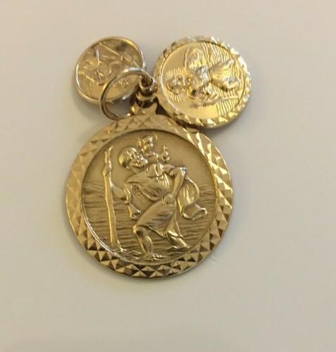 SET OF 3 VINTAGE ORNATE 9CT GOLD ST 