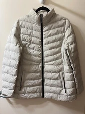 NWOT 32 Degrees XL Women's Polyester Puffer Jacket Off White #275