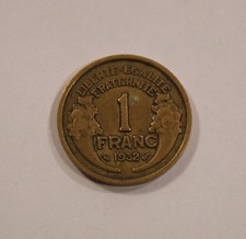 1 Franc Frankreich France 1932 Commerce Industrie Coin