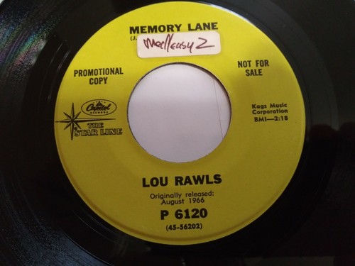 Lou Rawls - Love Is A Hurtin' Thing VG++ Original Promo Capitol 45 RPM Record - Picture 2 of 3