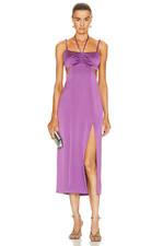 IRO Helina Dress in Vintage Purple High Slit  38 NWT $495