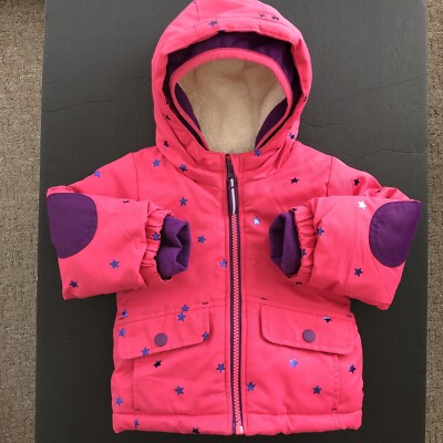 Cat And Jack Winter Coat Cat Jack Girls Pink Quilted Puffer Faux