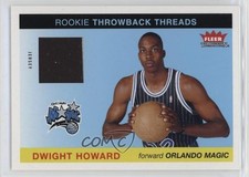2004-05 Fleer Tradition Rookie Throwback Threads Jersey Dwight Howard HOF 1v1