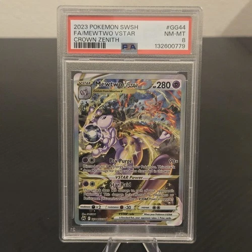 2023 Pokémon Mewtwo VSTAR GG44 Crown Zenith Galarian Gallery PSA 8 REGRADABLE?