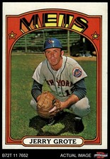 1972 Topps #655 Jerry Grote Mets 6 - EX/MT