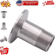 Lightweight Sanitary Pipe Fitting - 3/4" NPT Thread to 1.5" Tri Clamp Connection