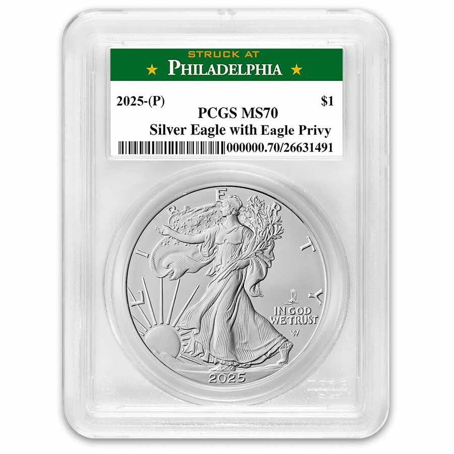 2025-(P) Silver Eagle (Eagle Privy) MS-70 PCGS (Philadelphia