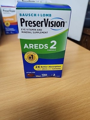(New) Bausch + Lomb PreserVision AREDS 2 Formula 130 softgels 