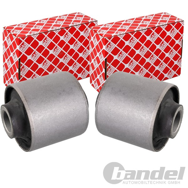 2X Febi Querlenkerlager Buchse Hinten Innen Unten Passend FüR Hyundai IX55 Santa-image