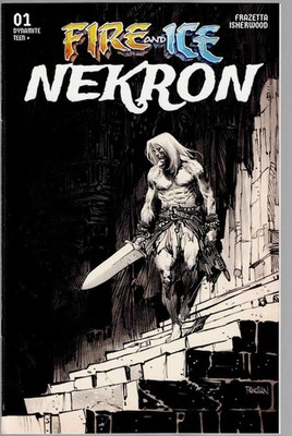 Fire And Ice Nekron #1 (One Shot) Dan Panosian 1:10 Line Art Variant