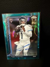 2025 Topps Chrome Cam Ward Rookie Autograph (RC) Aqua Lava Refractor /199 Auto